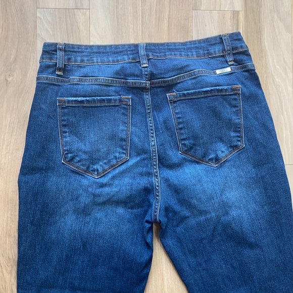 Kancan button fly distressed raw hem jean size 15 / 31 - Picture 14 of 17